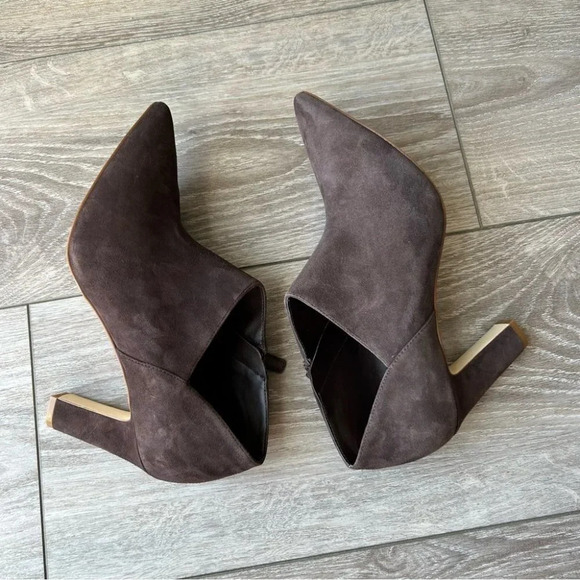 Cole Haan  Pointed Toe Chocolate Colour Suede Ankle Boots - Picture 7 of 13